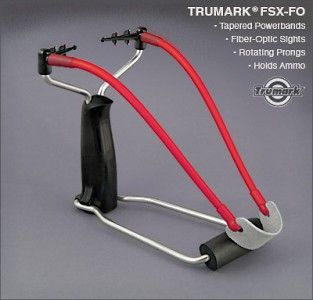Trumark Folding Wrist Brace Slingshot Fiber Optic Sights New USA Made 