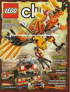 Lego Magazine Ninjago Heroica Hero Factory Alien Quest Nov Dec 2011 