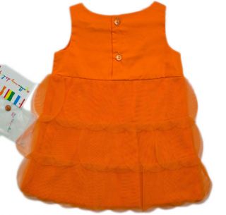 AGATHA RUIZ DE LA PRADA Flower girls dress floral tulle baby (orange 