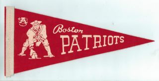 Football NFL AFL Pennant Boston Patriots 1960S