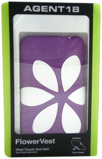 New Agent18 Flowervest Purple Case iPod Touch 2nd Gen