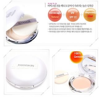 HANSKIN Face Powder Pact Makeup Magic BB Sun Protect Powder Pact 12g 