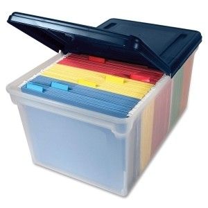 Advantus Corp 55797 Extra Capacity Letter Size File Tote Storage Box 