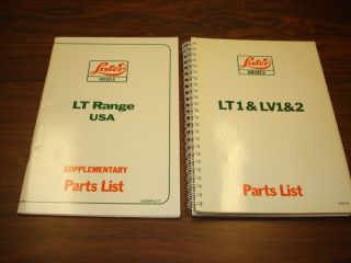 Lister LT1 LV1 LV2 Industrial Engine Parts Manual