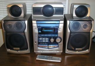 Nice Aiwa NSX HMT35 6 Piece Mini Theater Audio System 5.1 Ch. 160 