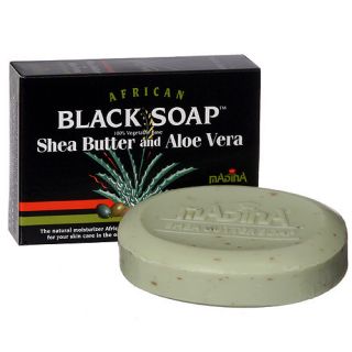 Shea Butter Aloe Vera African Black Soap 3 5 oz Herbal Natural Halal 
