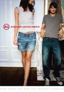 AG Adriano Goldschmied The Angel Womens Buckle Bootcut Dark Jeans 23R 