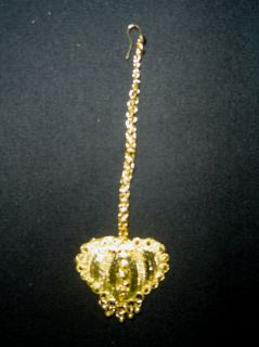 Bollywood Indian Jewelry Jodha Akbar Gold Bridal Necklace Set 9pcs 