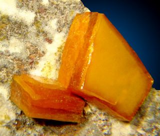 Blocky Orange Wulfenite Crystals to 7 Los Lamentos