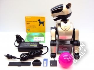 SONY AIBO ROBOT ERS210 ERS 210 N GOLDEN DHS FREE REFURBISHED BATTERY 