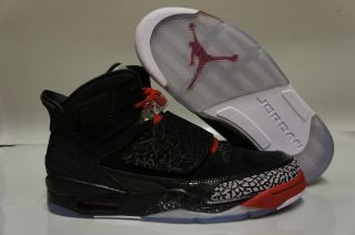 Nike Air Jordan Son of Mars Black Varsity Red Cement Gray Sneakers 
