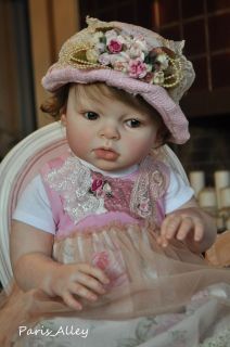 Vintage Dreams French Lace Dress Hat Set for Reborntoddler Baby Doll 