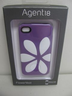 W26 Brand New Agent18 Flowervest Silicone Soft Case for iPhone 4 4S 