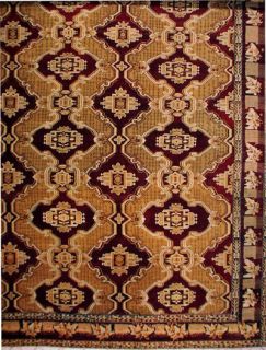 17x34 Antique 1880s Agra Oriental Hand Knotted Wool Area Rug Carpet 