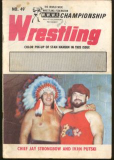 Wrestling 49 Putski Strongbow Hansen Bobo WWWF Championship 1976 