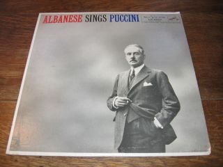Vinyl LP  Albanese Sings Puccini Licia Albanese Soprano 
