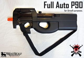 Full Auto Belgium P90 Airsoft SMG Assault Rifle AEG Gun Prop Many 