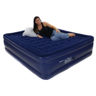 Smart Air Beds Raised Comfort Coil Beam Flocked Top King Size 