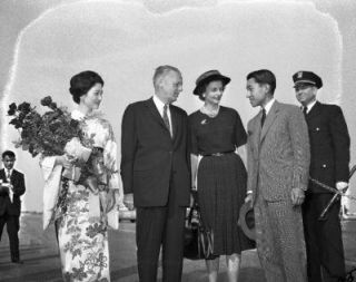 4x5 Ph NEG Japans Prince Akihito Midway Airport 1960