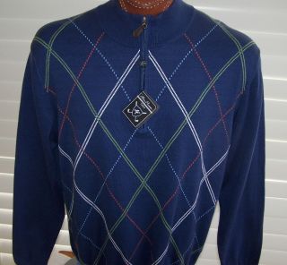 Alan Flusser Performance Golf Sweater Sz L Great Look