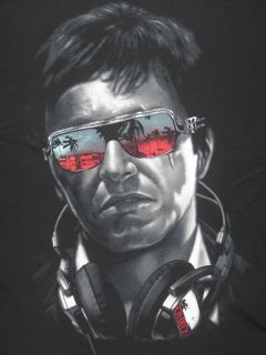 Scarface Movie Al Pacino Vintage Retro DJ Headphones New Mens T Shirt 