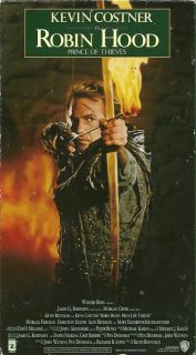Robin Hood VHS Kevin Costner Alan Rickman