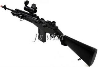 AGM M14 Spring Airsoft Sniper Rifle Scope Flash 400FPS