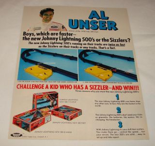1970 Al Unser Johnny Lightning Racing Kits Ad