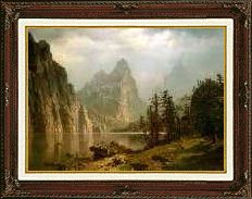 Albert Bierstadt Yosemite Valley Repro Frame Canvas Art