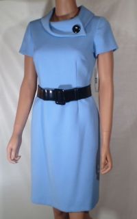 Alex Marie Dress Blue Size 12 Button Collar Lined