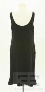 Akris Punto Black Button Detail Pocket Sleeveless Dress Size 12