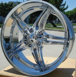22 inch Akuza Chrome Wheels Rims 5x150 Toyota Tundra Sequoia Lexus LX 