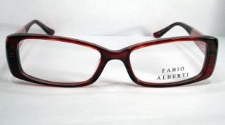 fabio alberti women eyeglass frames new 894 burgundy