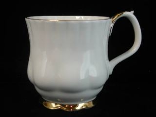 Royal Albert Val Dor White Gold Coffee Mug England