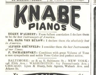 1895 ad knabe piano dalbert von bulow grunfeld tschaikovsky