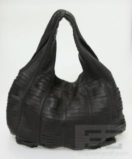 Alexander Wang Black Cut Out Leather Panel Hobo Handbag