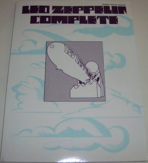 LED Zeppelin Complete Piano Vocal Chords Songbook New