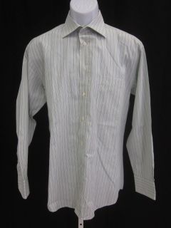 Alara Mens Multi Color Striped Cotton Shirt Sz 15 5