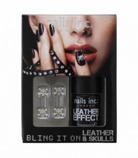   Nails Inc Leather Skulls Polish Bling It on Alexa Chung♥