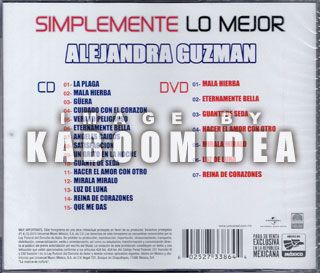 artist alejandra guzman format cd dvd title simplemente lo mejor