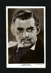 Vintage Clark Gable UK Picturegoer Card Rhett Butler Gone with The 