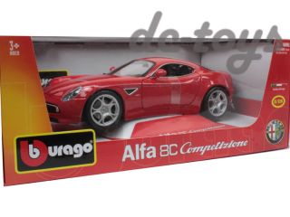Bburago Alfa Romeo 8c Competizione 1 18 Diecast Red