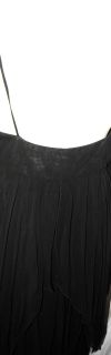 description alberta ferretti pleated black layered made in italy gown 