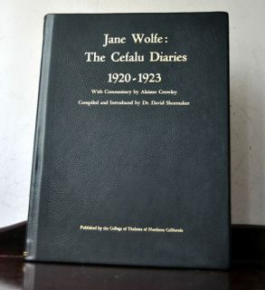 Jane Wolfe Cefalu Diaries Deluxe Aleister Crowley 15 31