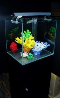 Aquavim Ultra Clear Glass Aquarium Reef Ready Combo with Cabinet and 