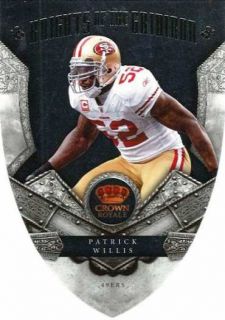 2011 Panini Crown Royale Knights of the Gridiron Patrick Willis Card 
