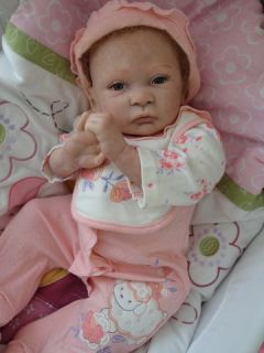 OOAK Reborn baby girl with 3d skin Allison art doll newborn