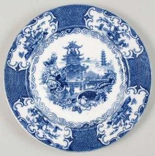 manufacturer allerton s pattern chinese blue piece luncheon plate size 