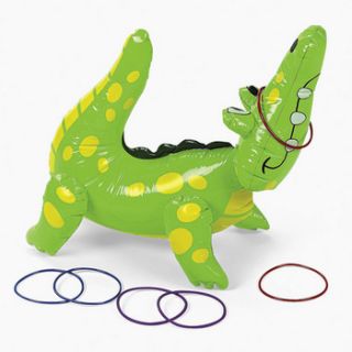Inflatable Alligator Ring Toss Game Kids Halloween Birthday Party Kid 