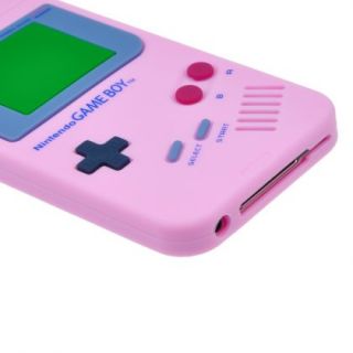 view AAC060 Pink Game Boy Style Silicone Case Cover Skin For iPod 